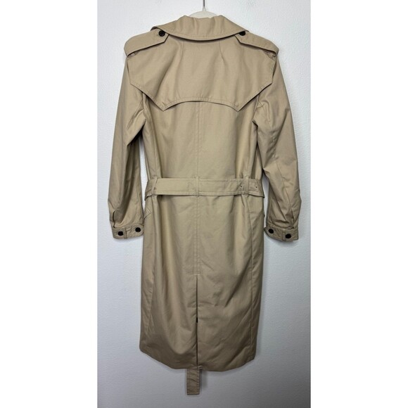 J.Crew 00 Double Breasted Rylee Trench Coat Tan Khaki Belted Cotton NWT - Picture 15 of 16